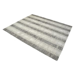 Levi Contemporary Brown 5 ft. x 8 ft. Handmade Area Rug