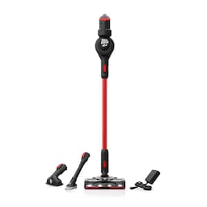 Bagless, Cordless, Washable Filter, Standing Stick Vacuum for Multi-Surfaces in Red