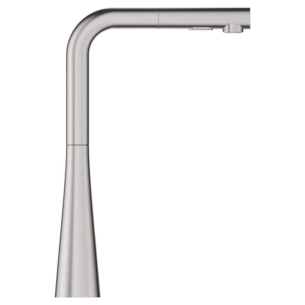 Stainless Steel Modern Pull-Out Spray Kitchen Faucet