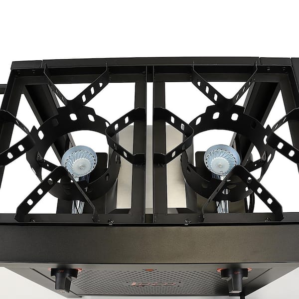 FIRE RIOT Outdoor Double Burner Deep Fryer Cart With 2-18QT India