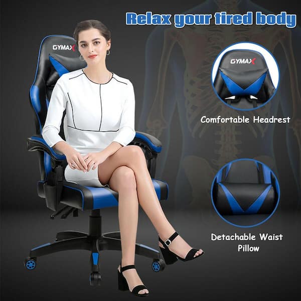 MGCXNEO MGCXNEO professional Premium Gaming chair removable ergonomic  cushions height + adjustable back Pu 9 colors