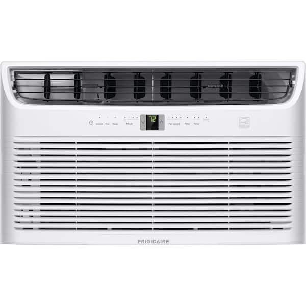Frigidaire 12,000 BTU 115-Volt Through-the-Wall Air Conditioner Cools 550 Sq. Ft. with Remote Control in White