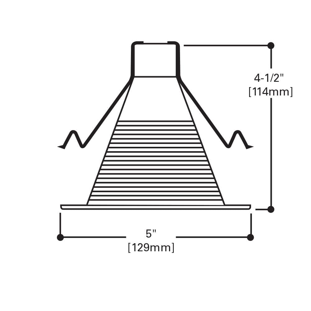 Halo 4-Inch White Aluminum Recessed Lighting Trim