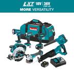 Makita - やまちゃんさん 専用 Makita 18V LXT Lithium-Ion Cordless Combo Kit (7-Piece