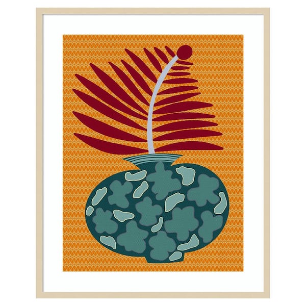 Amanti Art Snappy Botanical II by Regina Moore 33 in. W x 41 in. H. Wood Framed Wall Art Print Framed in Brown