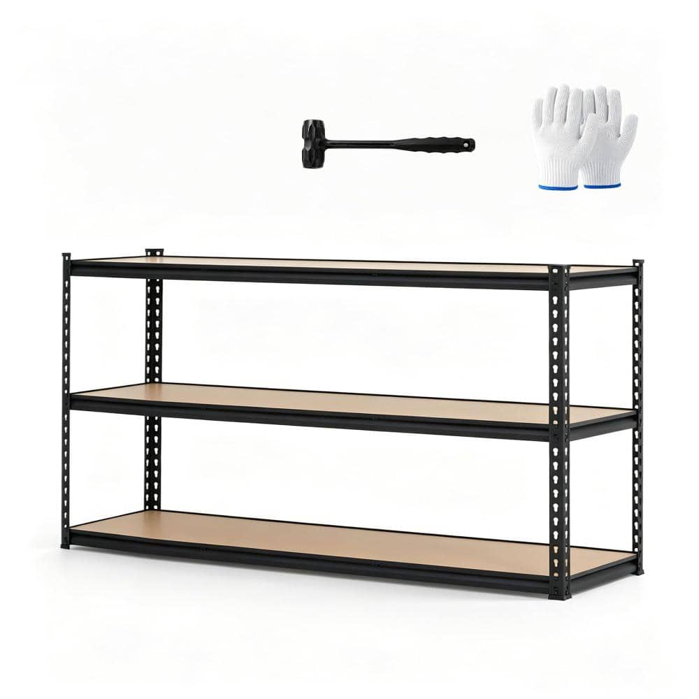 Heavy Dut Adjustable Metal Storage Shelving Carbon Steel Freestanding Rack, for Garage, Pantry, 120x45x91.2cm price history on PriceWatchPro
