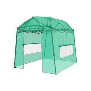 8.5 ft. x 7 ft. x 7 ft. Walk-in Greenhouse, Portable Pop-up with Adjustable Heights & Durable PE Cover