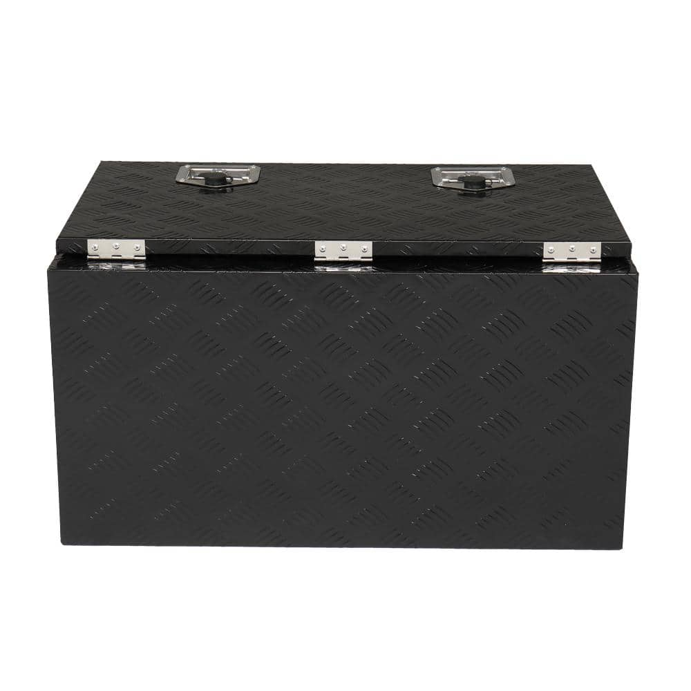 Karl Home 30 In Black Diamond Plate Aluminum Underbody Truck Tool Box