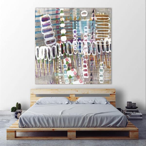 Giant Art 54 in. x 54 in. "Tribal One I" by Nikki Galapon Wall Art
