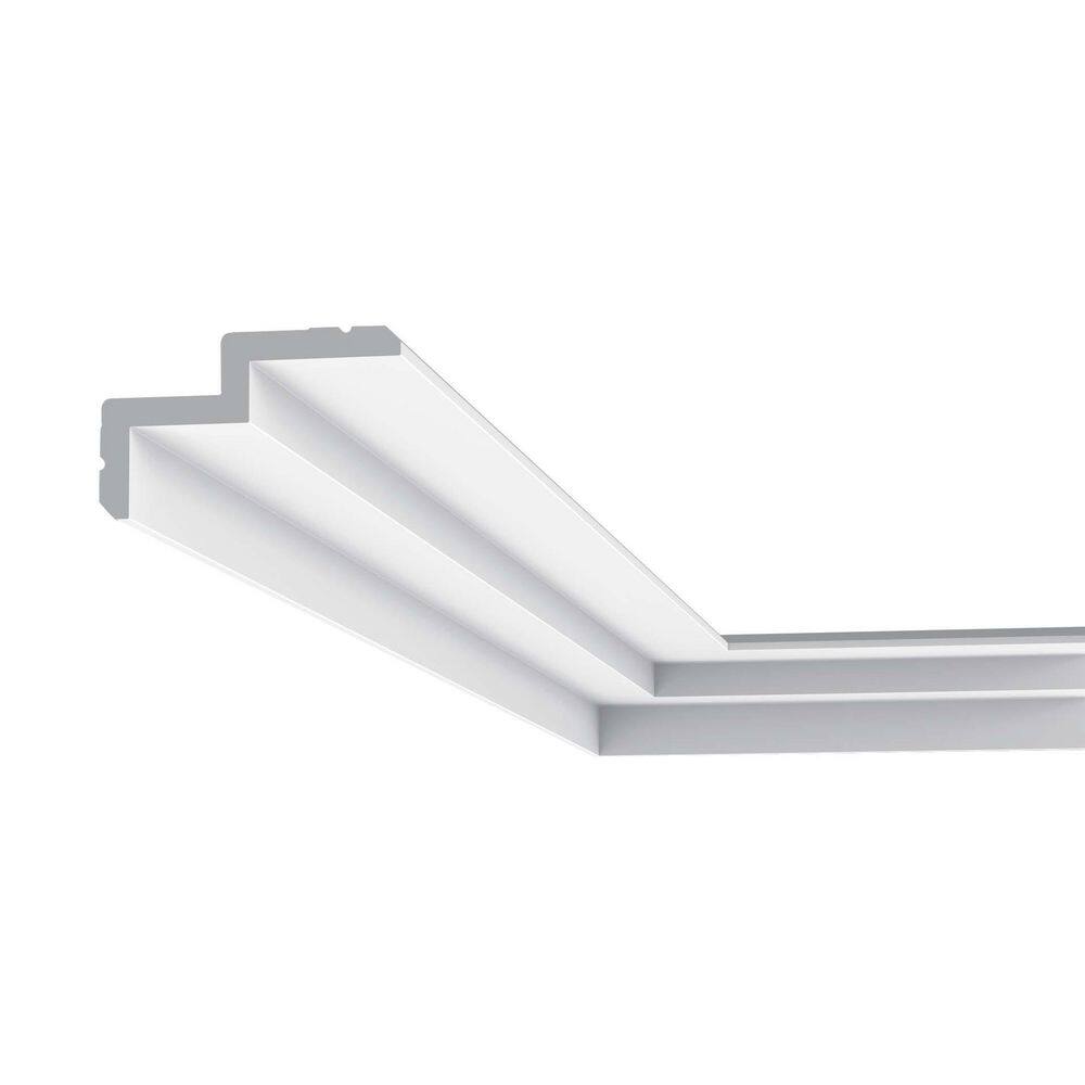 Primed White Polyurethane Crown Moulding 78" Length