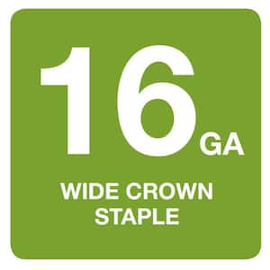 3/4 in. x 1 in. x 16-Gauge Galvanized Wide Crown Glue Collated Staple (13,500-Piece)