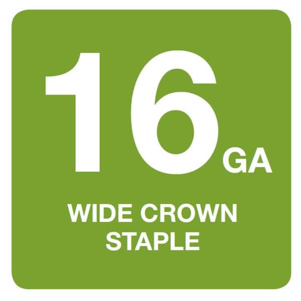 3/4 in. x 1 in. x 16-Gauge Galvanized Wide Crown Glue Collated Staple (13,500-Piece)