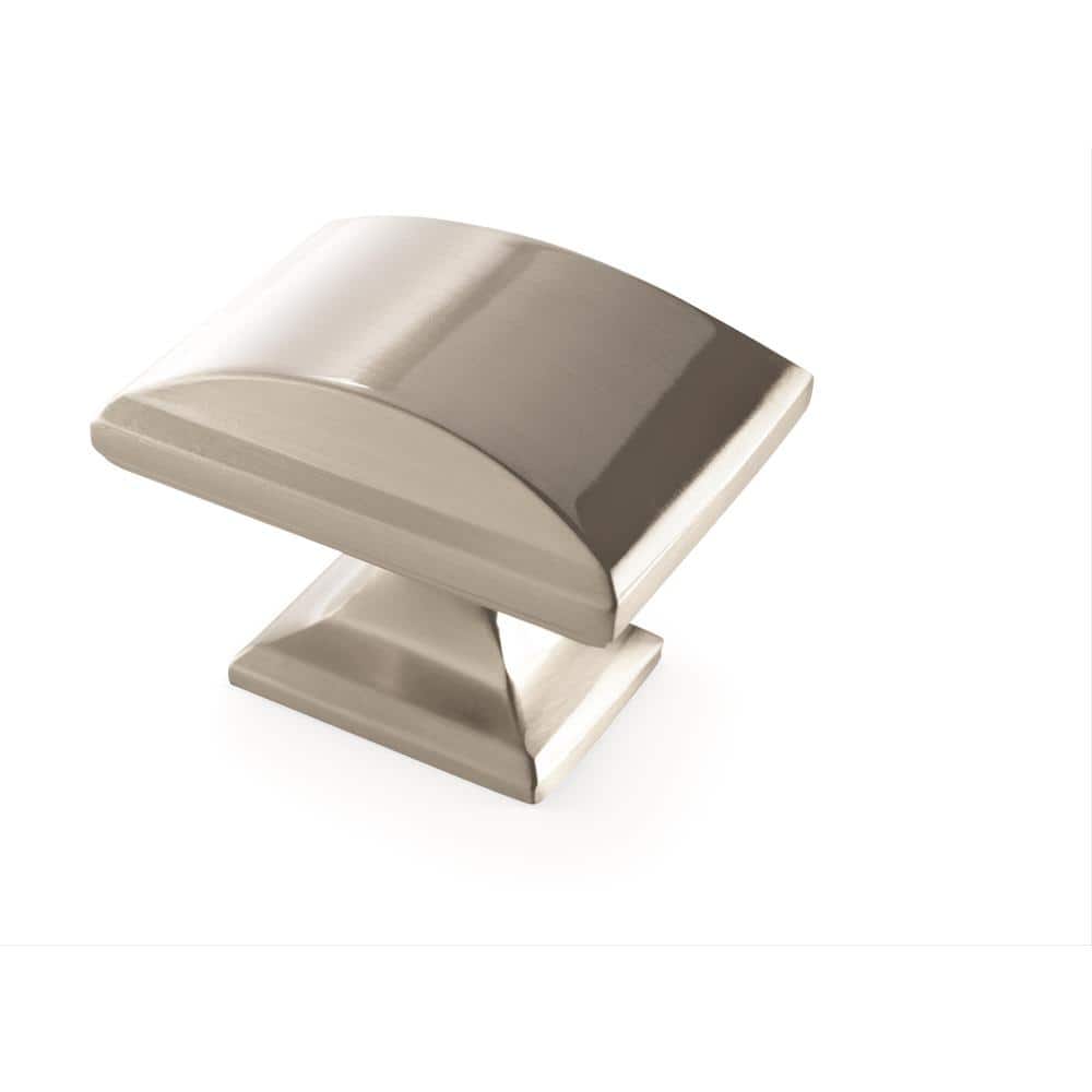 Candler 1-1/2 in. (38mm) Classic Satin Nickel Rectangle Cabinet Knob