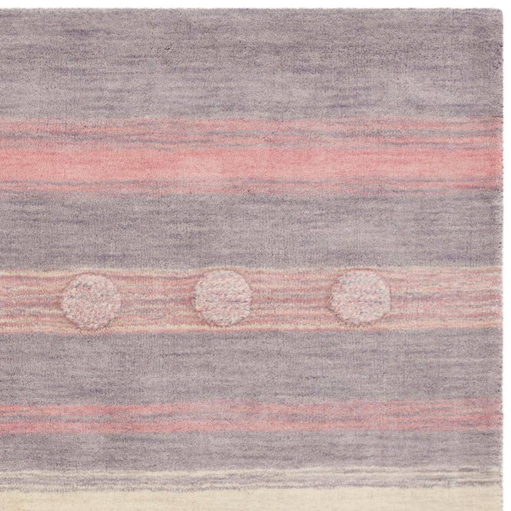 Ivory Whimsy Hand-Tufted Wool Kids' Playroom Rug - 4' x 6'