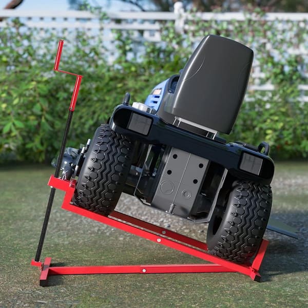 Red 800 lbs. Capacity 45° Tilt Adjustable Universal Lift for Tractors, Maximum Working Length 38 in.