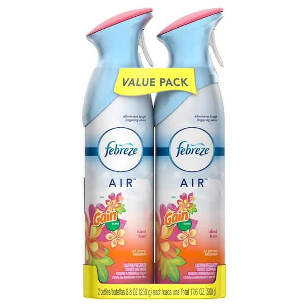 Air 8.8 oz. Island Fresh with Gain Scent Air Freshener Spray (2-Pack)