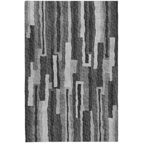 Dream Shag Premium Machine Washable Abstract ADS78 Shadow 10 ft. x 14 ft. Area Rug