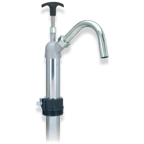 Lumax Lift-Action Stainless Steel Barrel Pump with Fixed Steel Spout