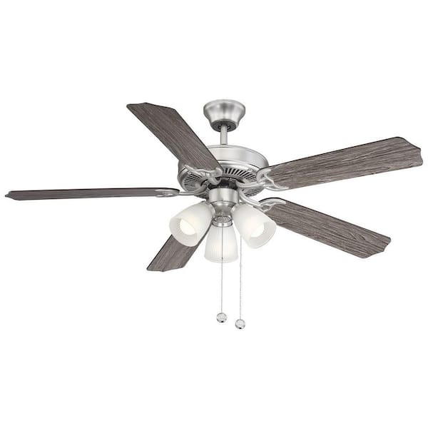 TUXEDO PARK LIGHTING 52 in. Indoor Brushed Nickel Ceiling TUXEDO PARK LIGHTING 52 in. Indoor Brushed Nickel Ceiling