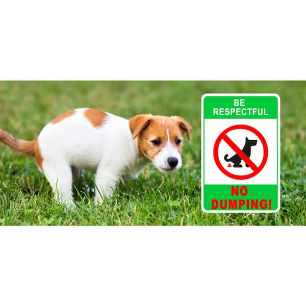 No Dumping Dog Sign