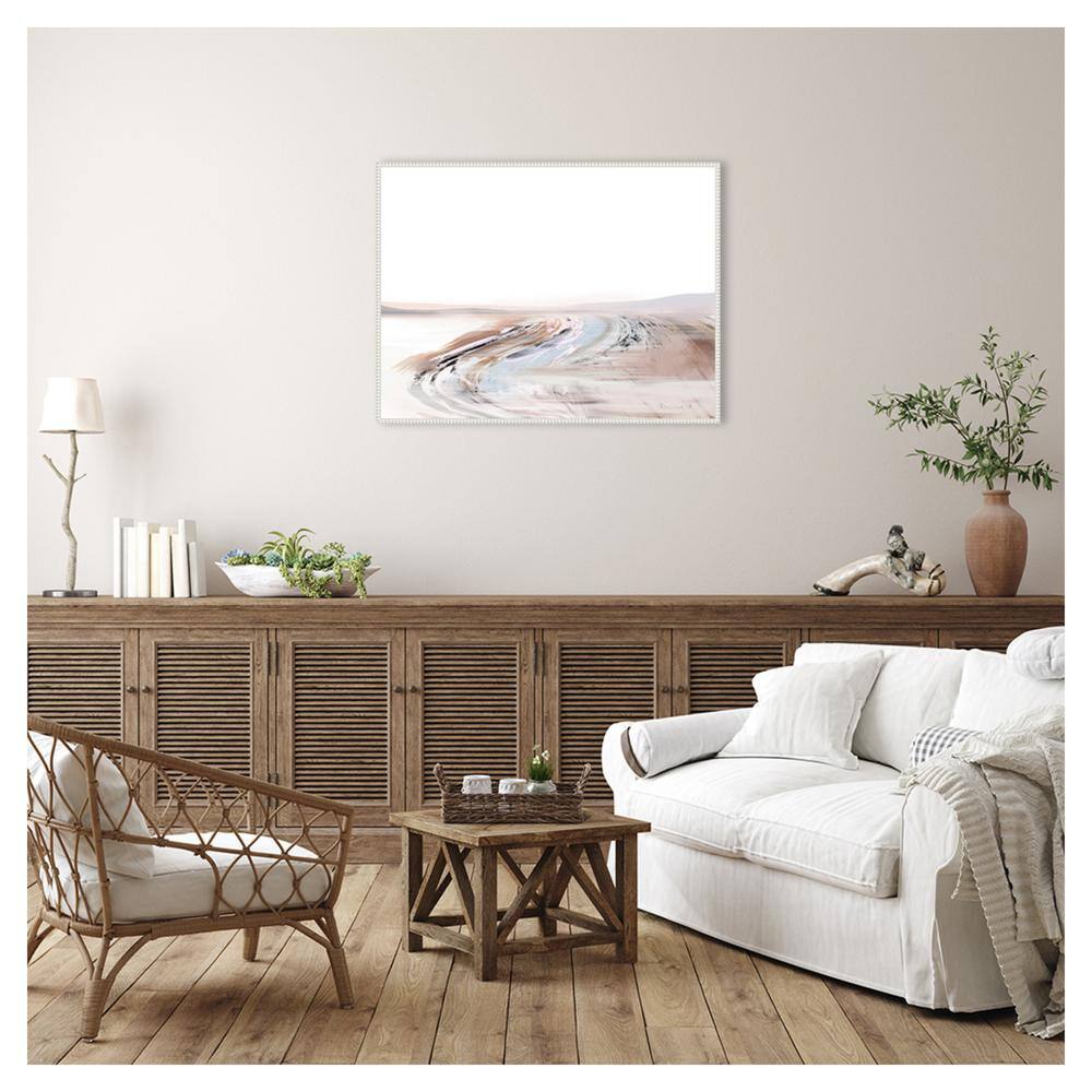 42" x 32" Beaded Perimeter Abstract Canvas Wall Art