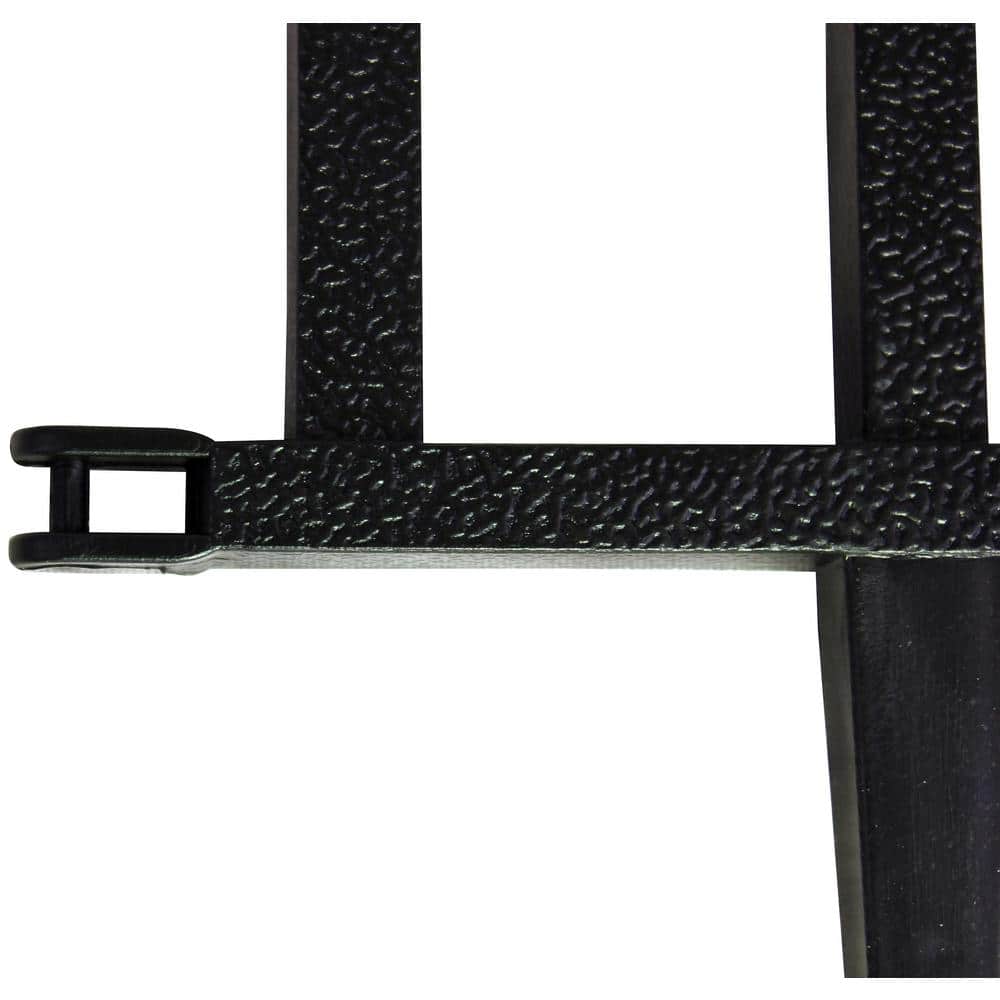 Black Resin Victorian Ornamental Garden Fence