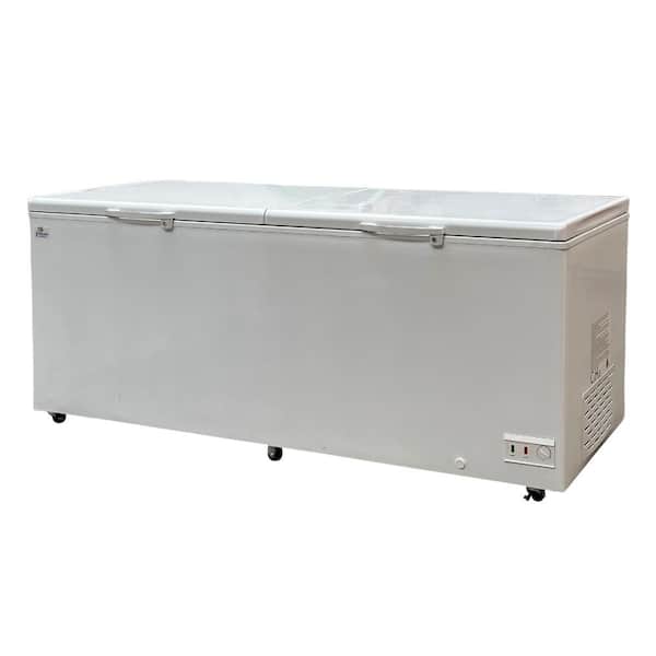 Cooler Depot 90 in. 35 cu. ft. Commercial Manual Defrost Chest Freezer in White