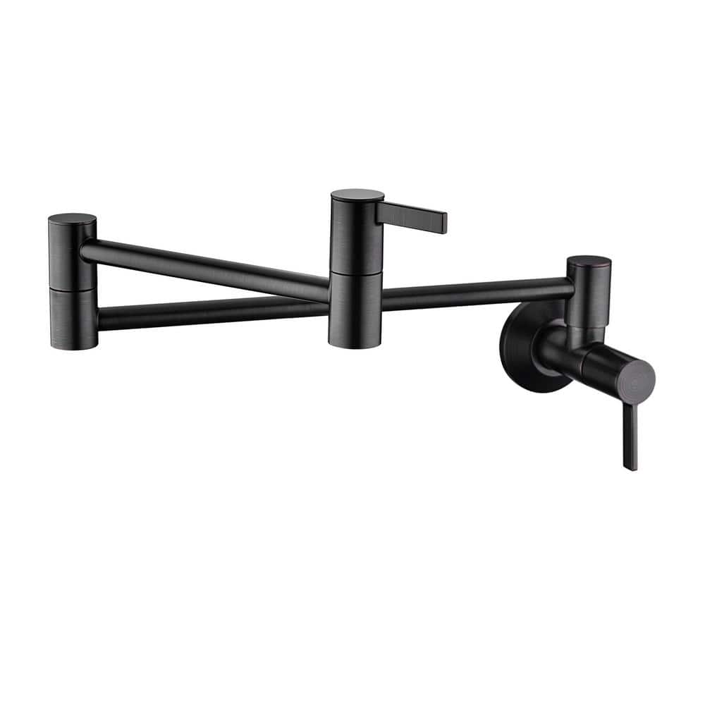 LUXIER Contemporary 2-Handle Wall-Mounted Pot Filler in Oil Rubbed Bronze  KTS17-TO-V The Home Depot
