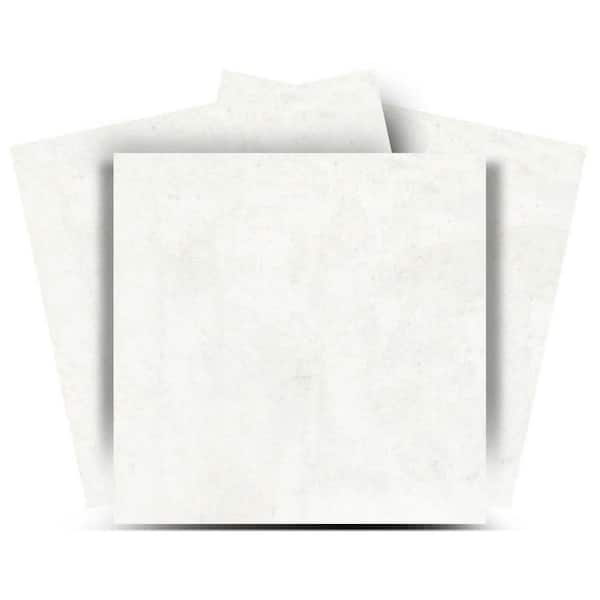 White R81 12 in. x 12 in. Vinyl Peel and Stick Tile (24 Tiles, 24 sq. ft. /pack)