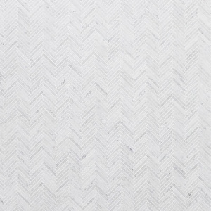 Carrara White 11.02 in. x 11.61 in. Polished Marble Floor and Wall Mosaic Tile (0.89 sq. ft./Each)