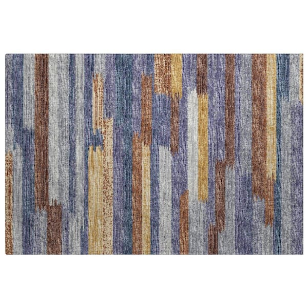 Dream Shag Premium Machine Washable Abstract ADS114 Landscape 3 ft. x 4 ft. Area Rug