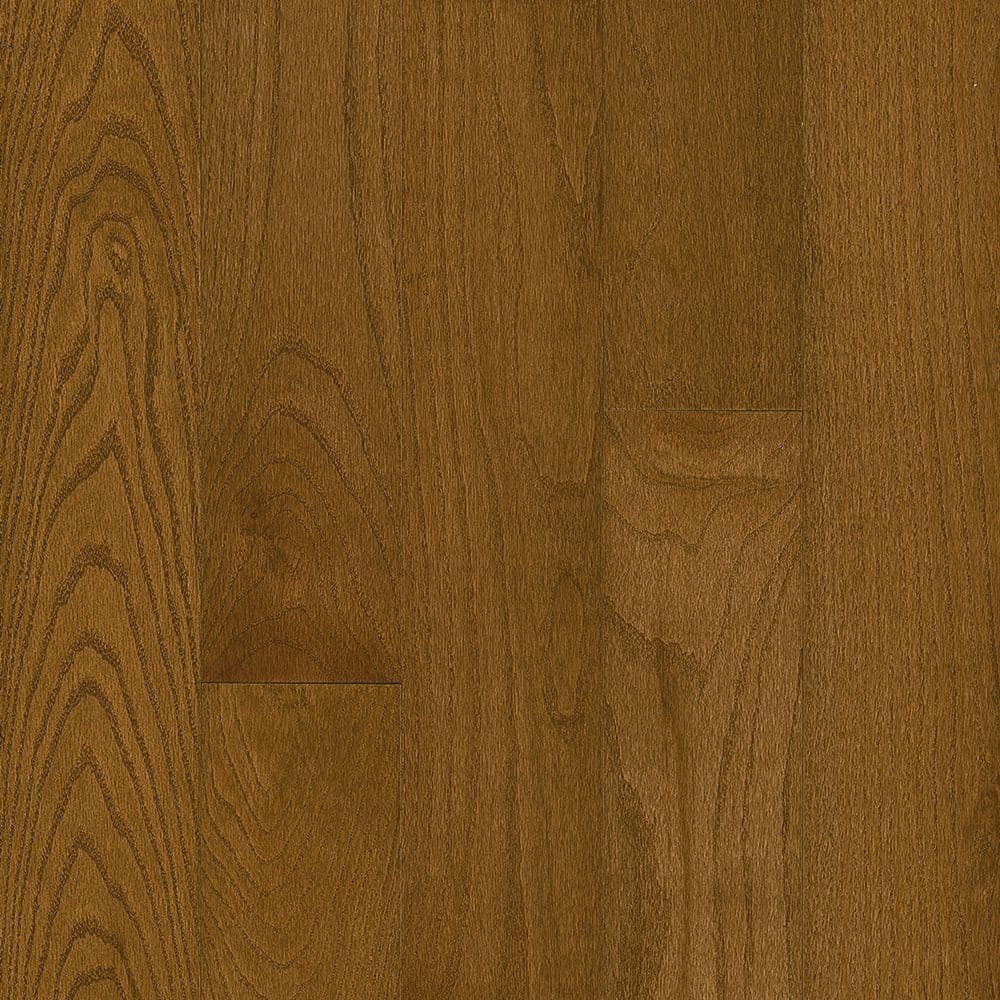 Take Home Sample - Plano Saddle Oak 3/4 in. T x 5 in. W Smooth Solid Hardwo
