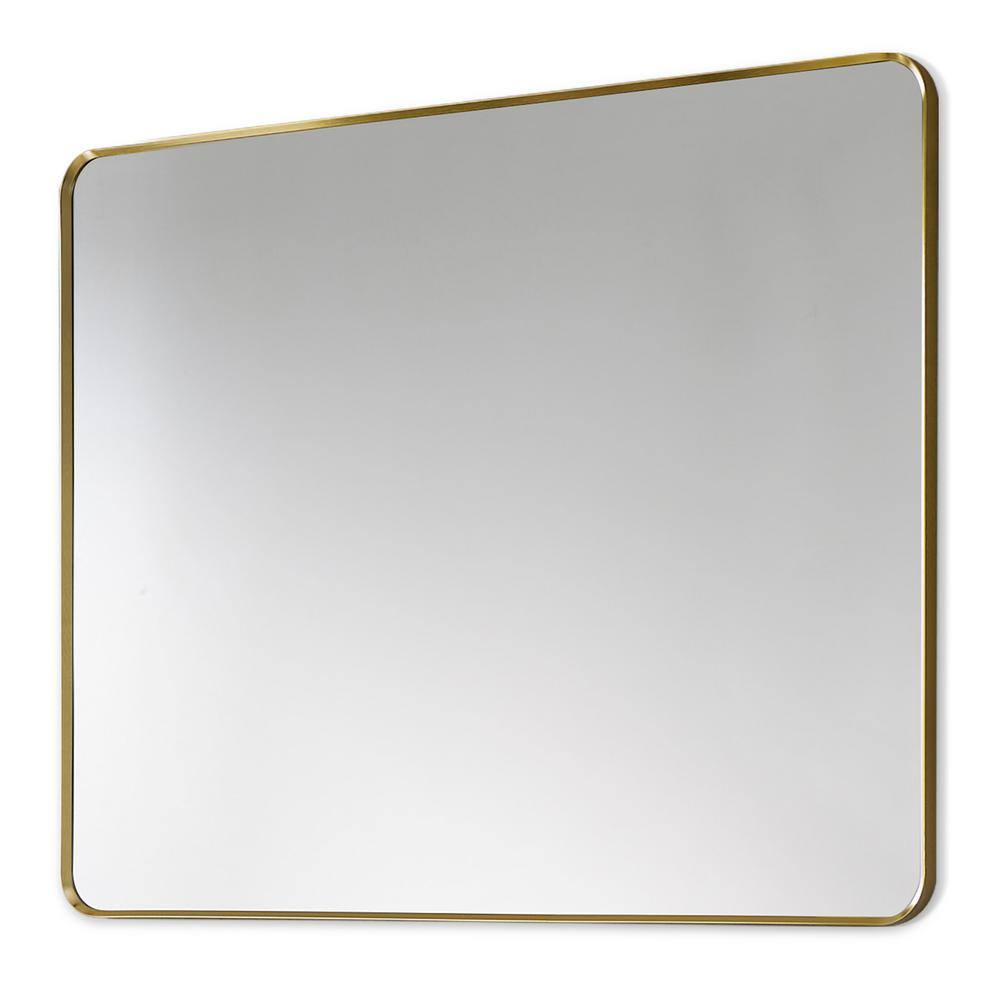 Nettuno 36" Gold and Silver Rectangular Bathroom Vanity Mirror