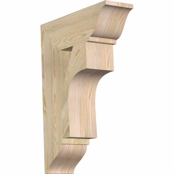 Ekena Millwork 6 in. x 28 in. x 20 in. Douglas Fir Westlake Traditional Rough Sawn Bracket