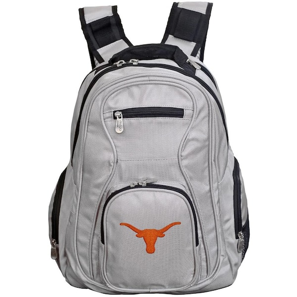 Denco NCAA Texas Longhorns 19 in. Gray Laptop Backpack