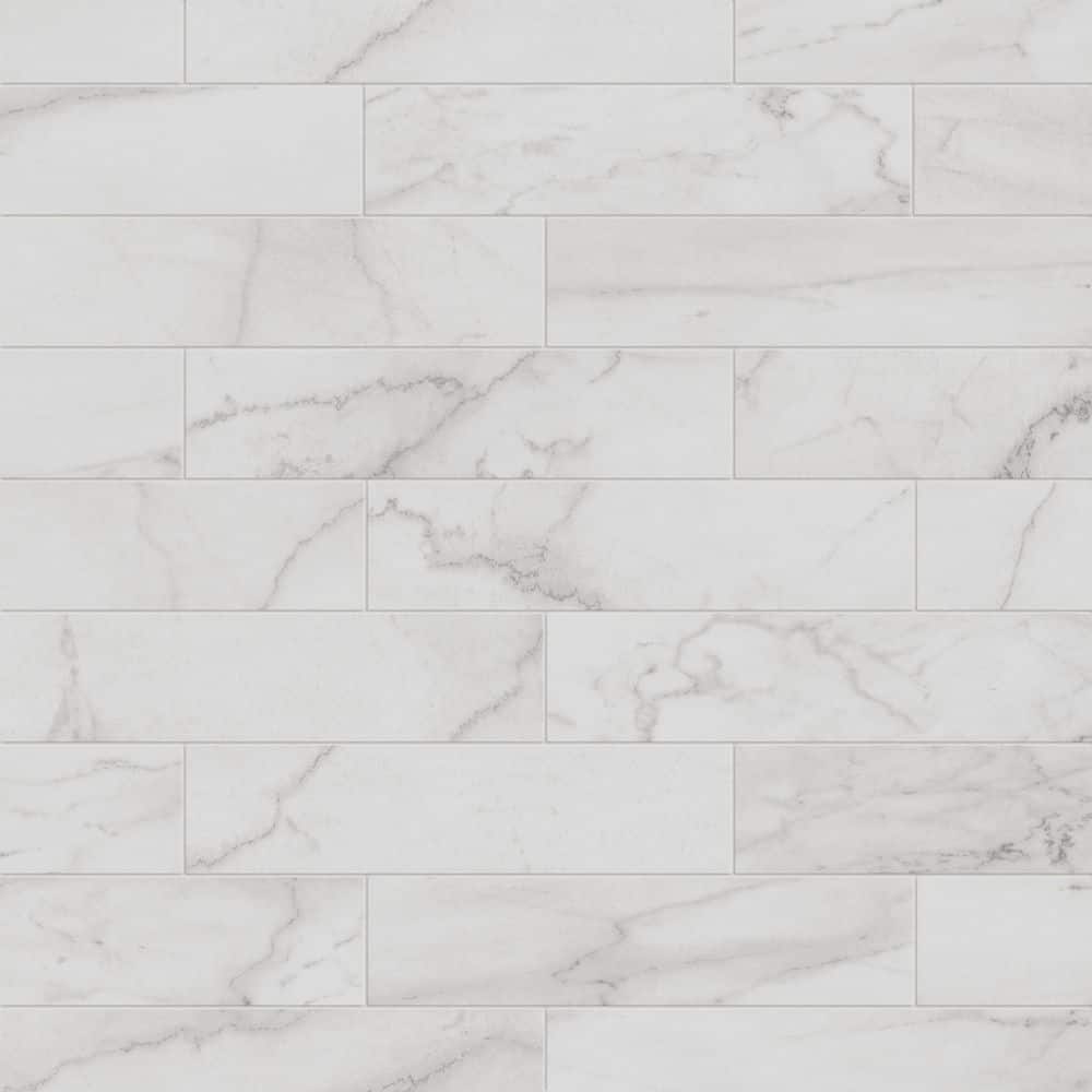 Impero Centennial White Glossy 3 in. x 12 in. Marble Look Porcelain Floor and Wall Tile (5.43 sq. ft./Case) price history on PriceWatchPro