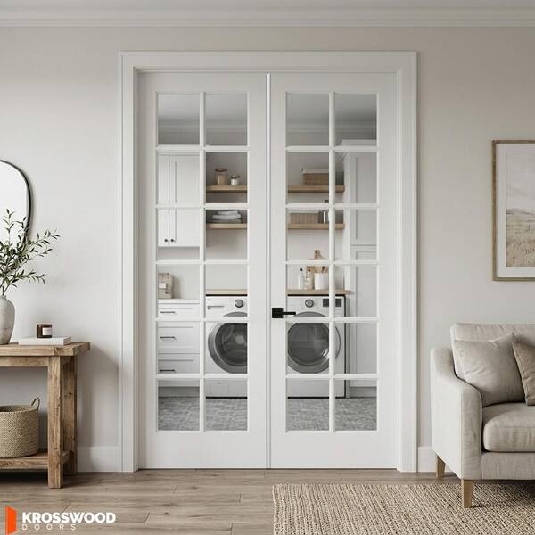Krosswood Doors 48 in. x 96 in. Craftsman Shaker 12-Lite Right