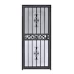 32 in. x 80 in. 401 Series Mariposa Steel Black Prehung Security Door