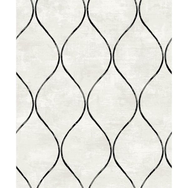 Seabrook Designs Inkwell Ellisse Geometric Unpasted Paper Nonwoven Wallpaper Roll 57.5 sq. ft.