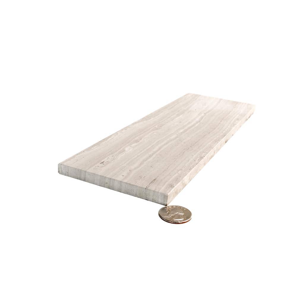 Wooden Beige 4" x 12" Honed Marble Subway Tile