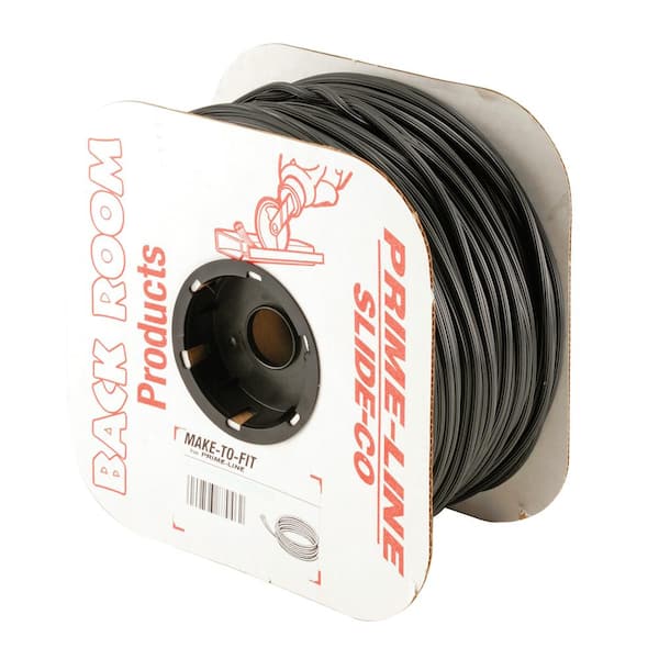 Prime-Line Screen Retainer Spline 0.120 in. Dia Black Vinyl 1-Roll of 500 ft.