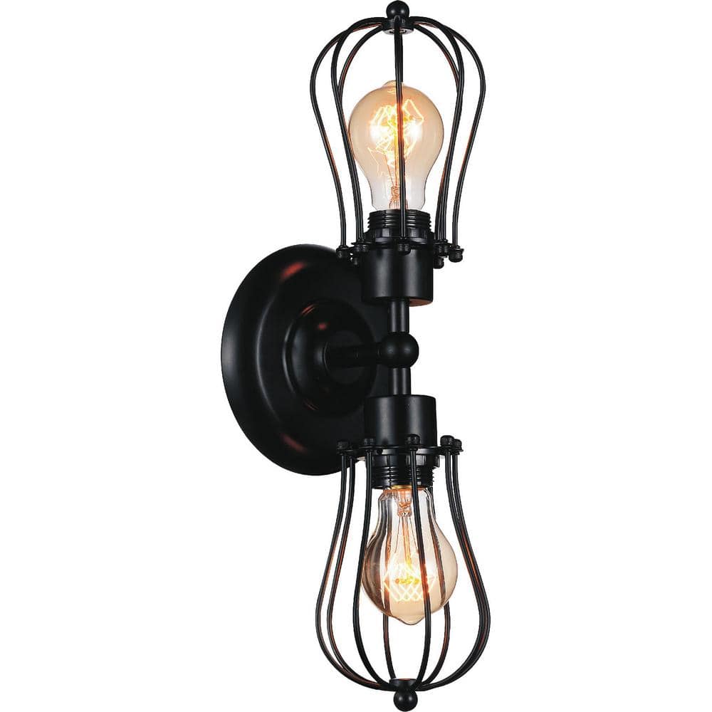 Tomaso 2 Light Wall Sconce With Black Finish price history on PriceWatchPro