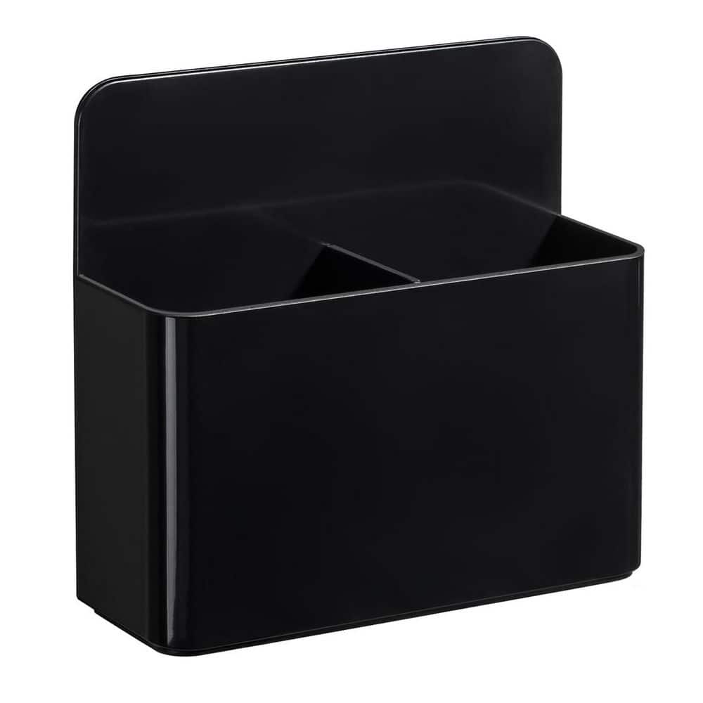 2 Pack Black Magnetic Pen Holder Adjustable Partition Dry Erase
