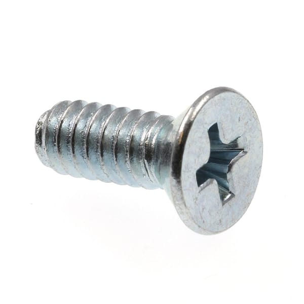 Prime-Line #10-24 x 1/2 in. Zinc Plated Steel Phillips Drive Flat Head Machine Screws (75-Pack)