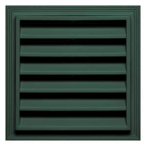 12 in. x 12 in. Square Gable Vent in Forest Green