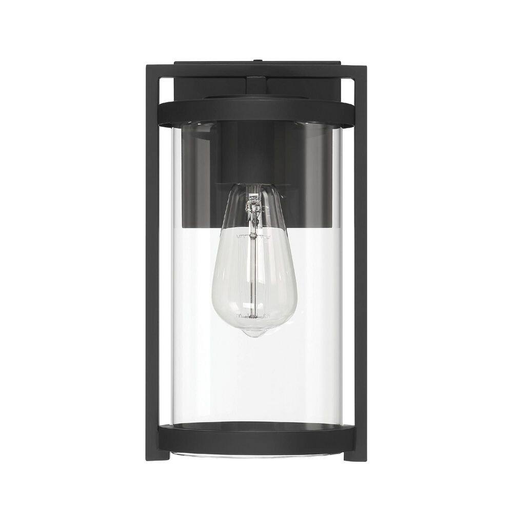 Hunter Astwood 1 Light Matte Black Cylinder Outdoor Lighting for Foyer / Entry Way price history on PriceWatchPro