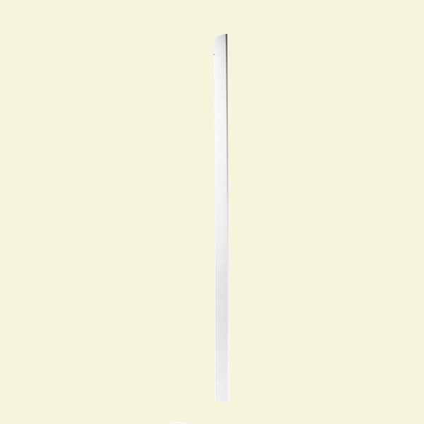 Swan Easy Up Adhesive Solid Surface Shower Wall Trim Piece in White