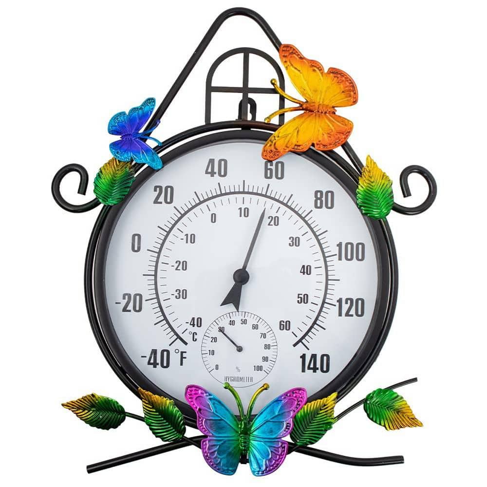 Large Dial Outdoor Indoor Thermometer with Humidity Sensor, Easy Read Decorative Wall Thermometer price history on PriceWatchPro