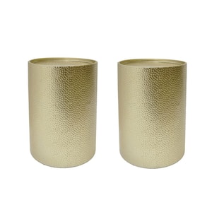 Brookhaven Gold Hammered Iron Accent Table (Set of 2)