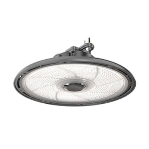 Contractor Select REBL 14.6 in. 400-Watt Equivalent Integrated LED Dimmable Black High Bay Light Fixture, Switchable CCT